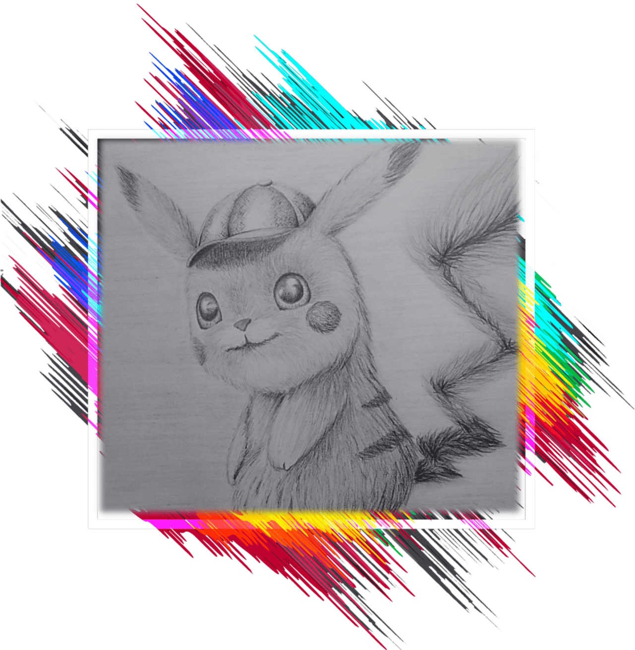 Drawing detective Pikachu / Dibujando detective Pikachu | PeakD