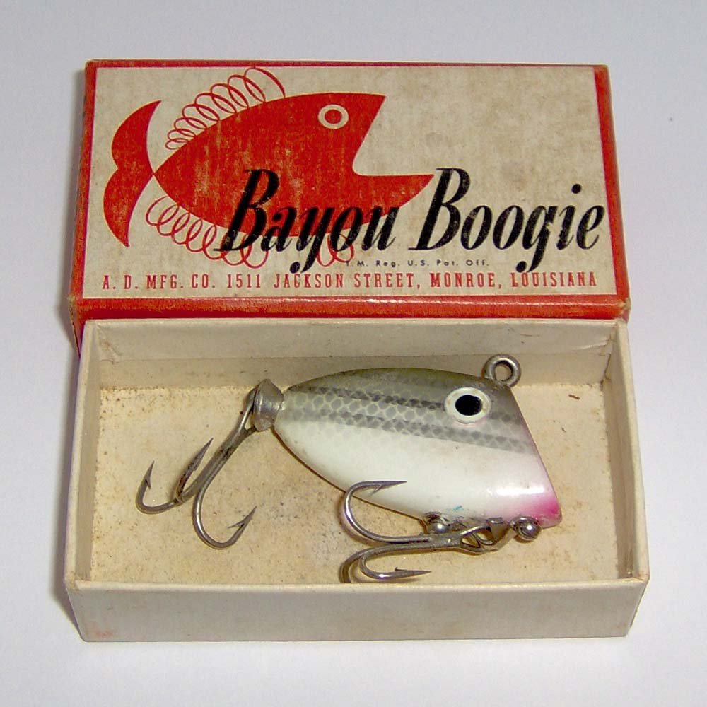 VINTAGE BAYOU BOOGIE FISHING LURE IN BOX  cool little fishing lure