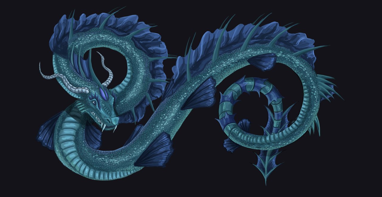blue water dragon