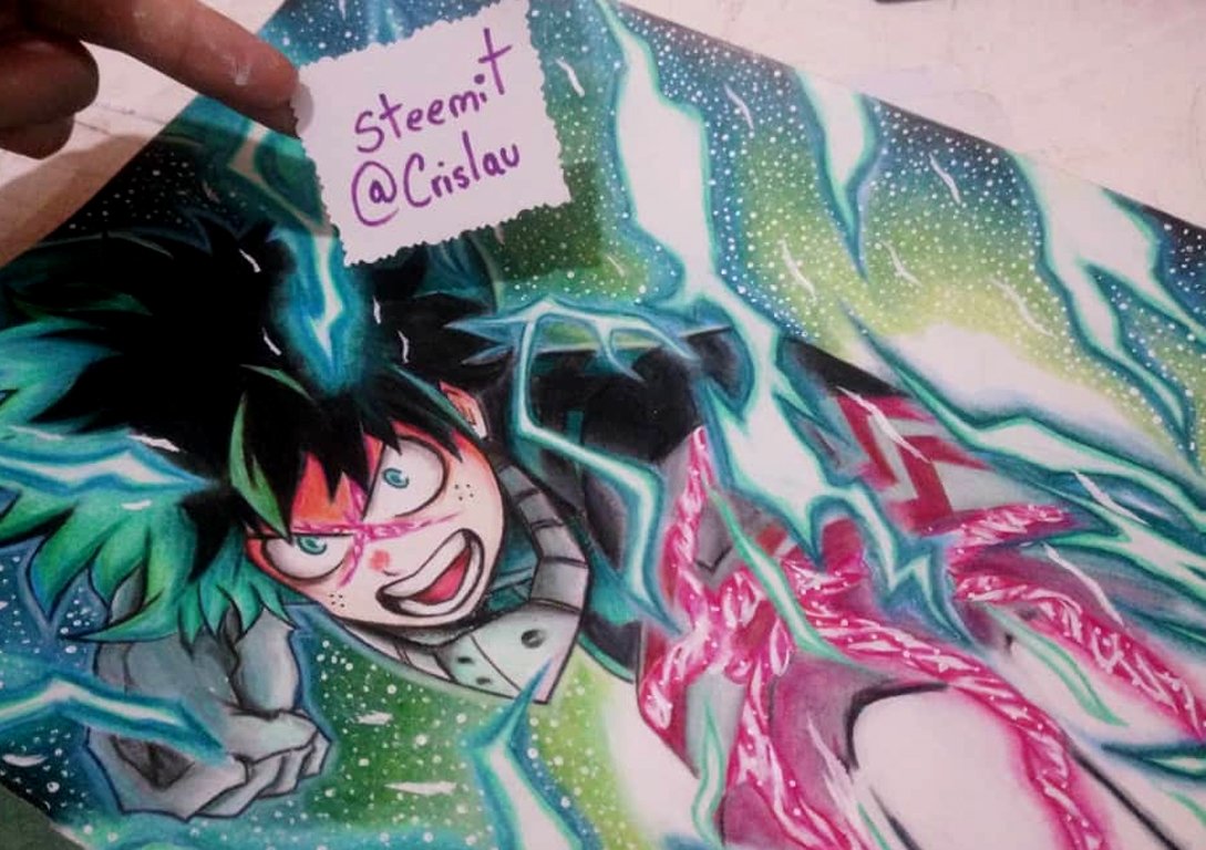 Dibujando a Midoriya Izuku 2.0 – Proceso – Anime : Boku no hero academia. |  PeakD