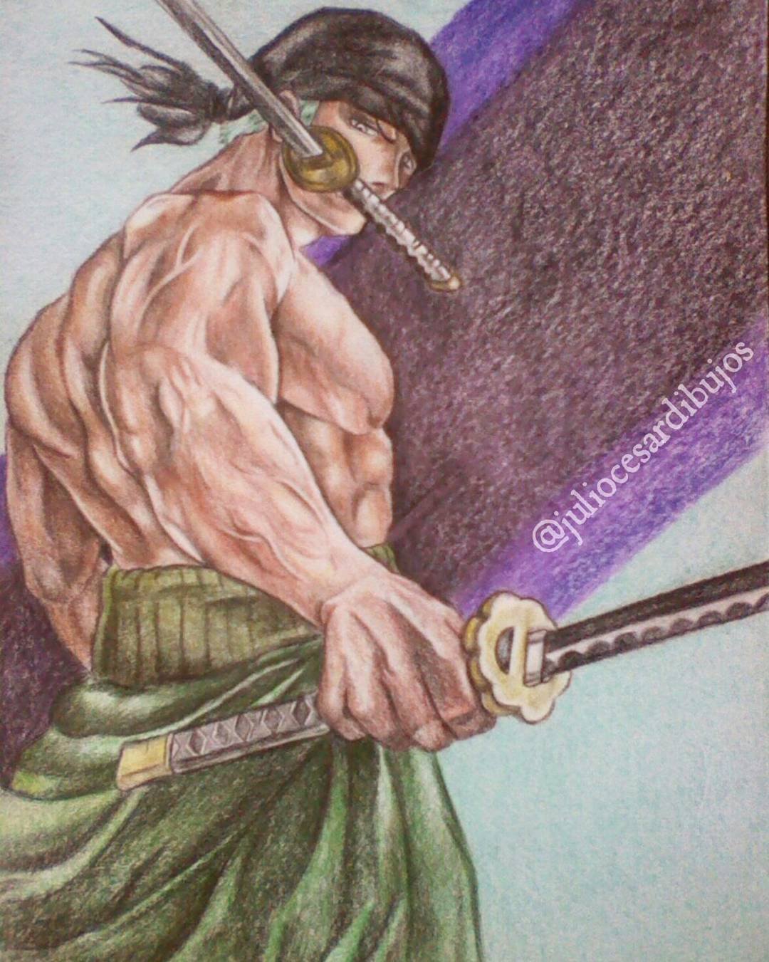 Hola que tal amigo..?? aqui les traigo este dibujo de Roronoa Zoro, de One  Piece..!! | PeakD