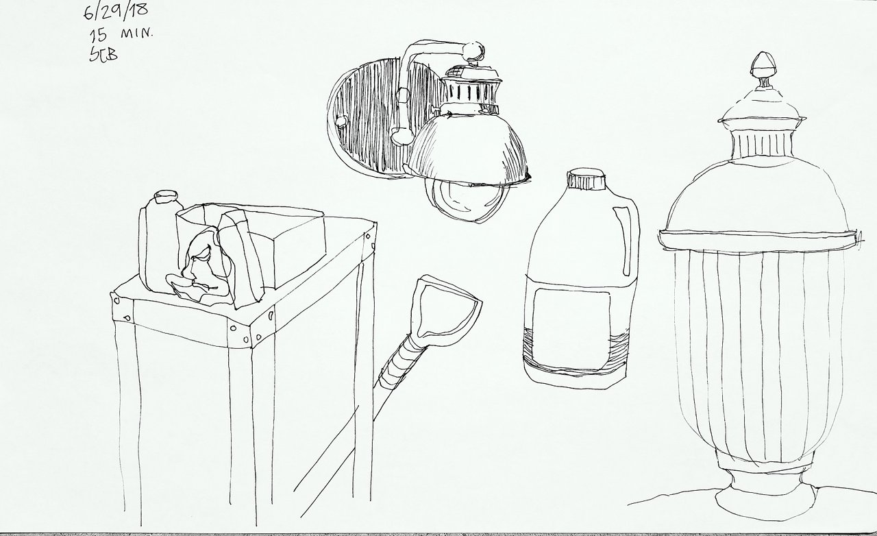 Whimsical sketches incorporating everyday objects  Vuingcom