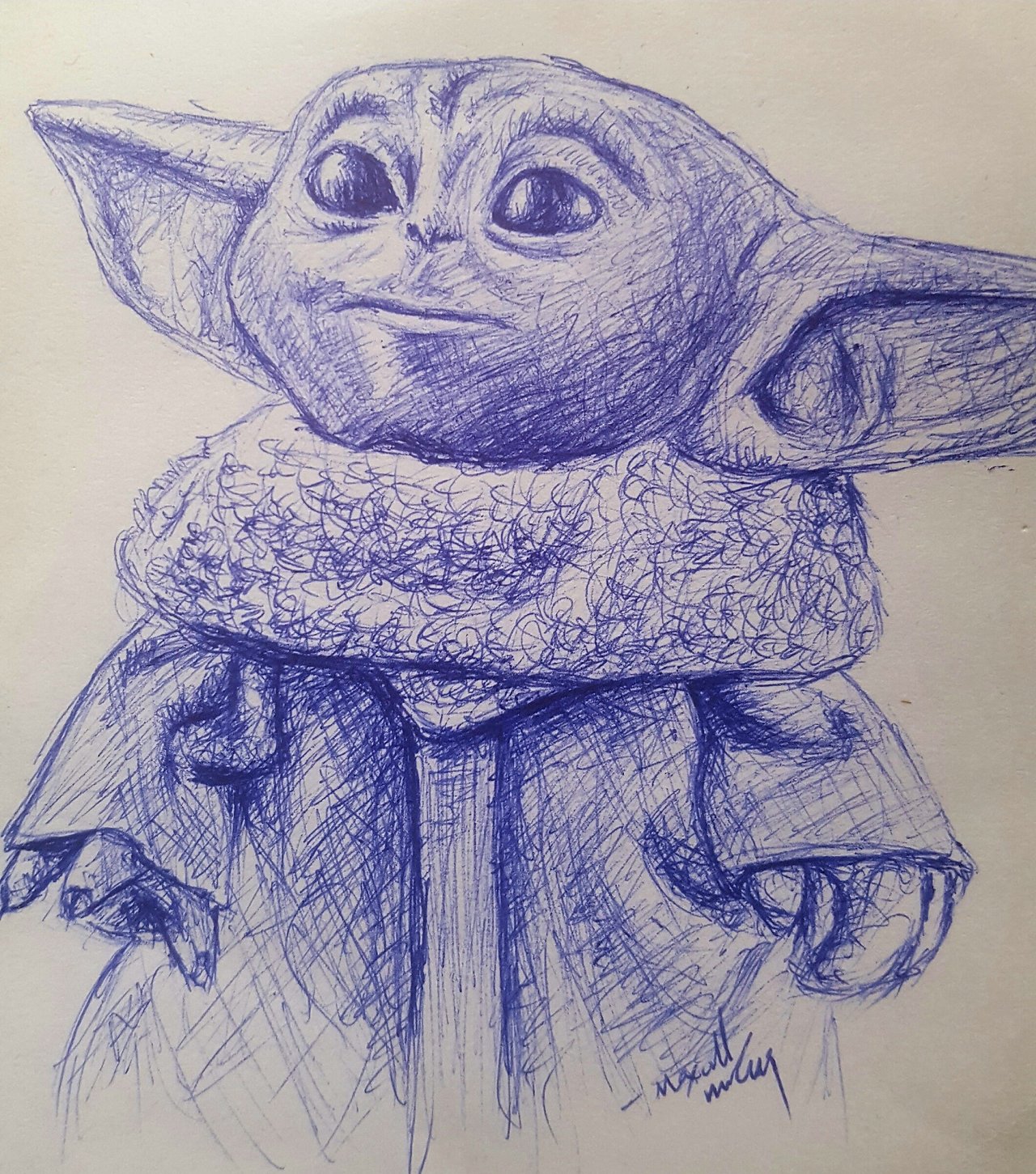 Baby yoda Drawing Reference and Sketches for Artists