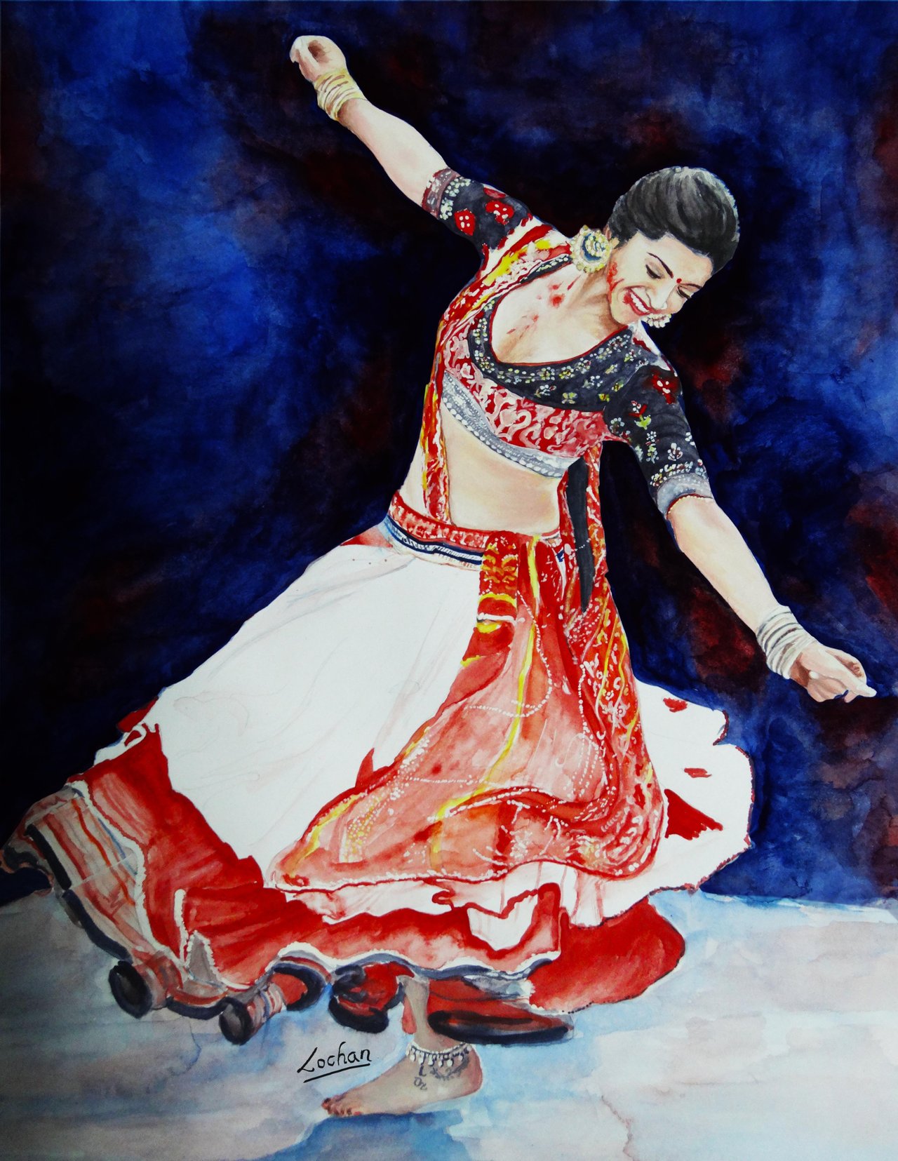 garba dance paintings