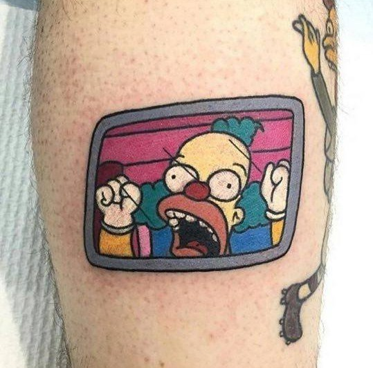 Krusty the Clown Pinup Tattoo  rATBGE