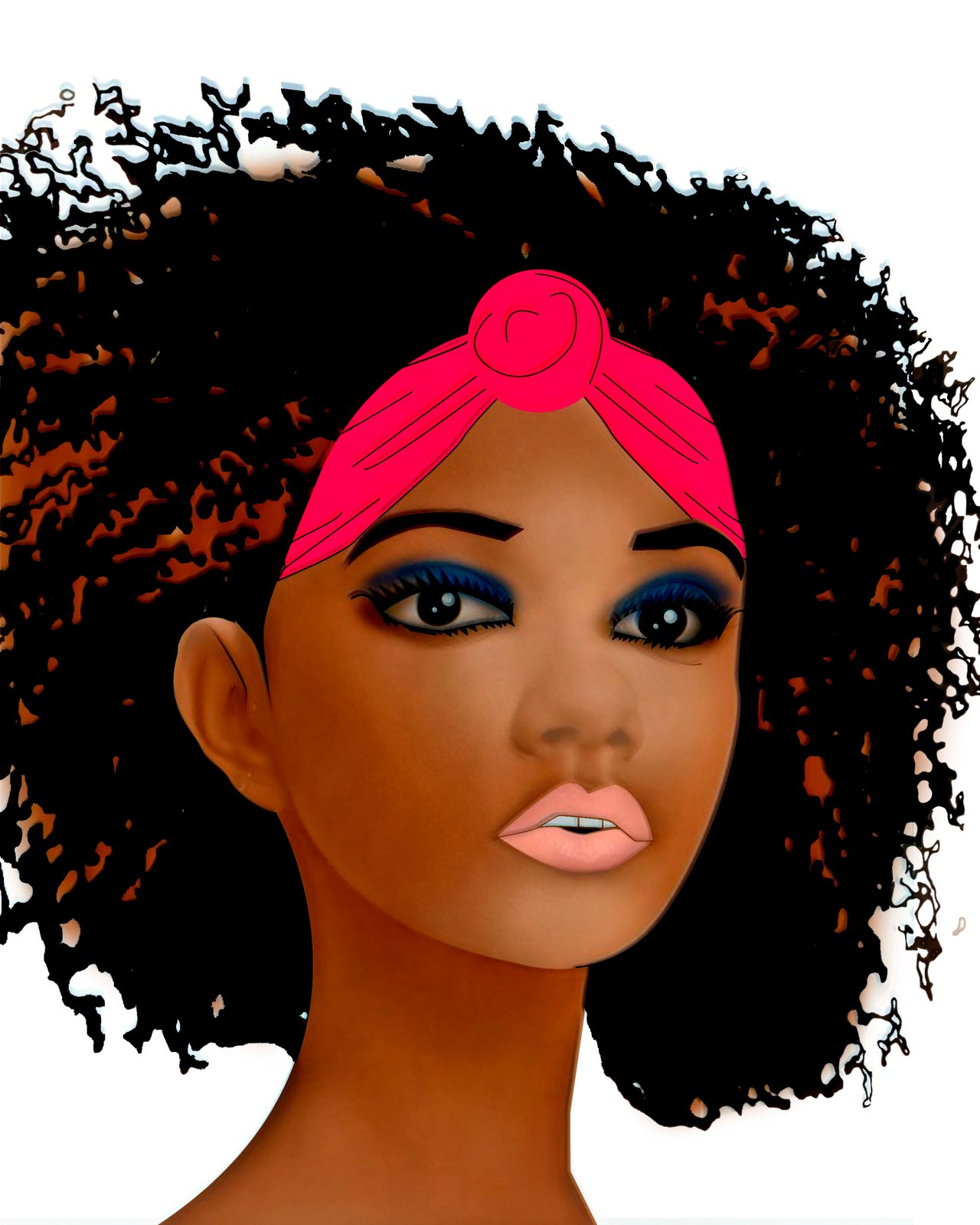 Digital Art [ Brown skin] Illustration // Arte Digital [Piel Morena]  Ilustración | PeakD