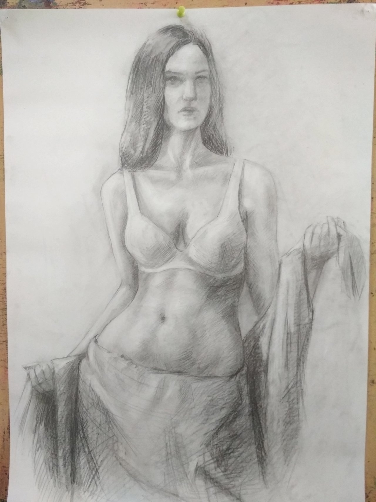 Drawing of half-naked girl | PeakD