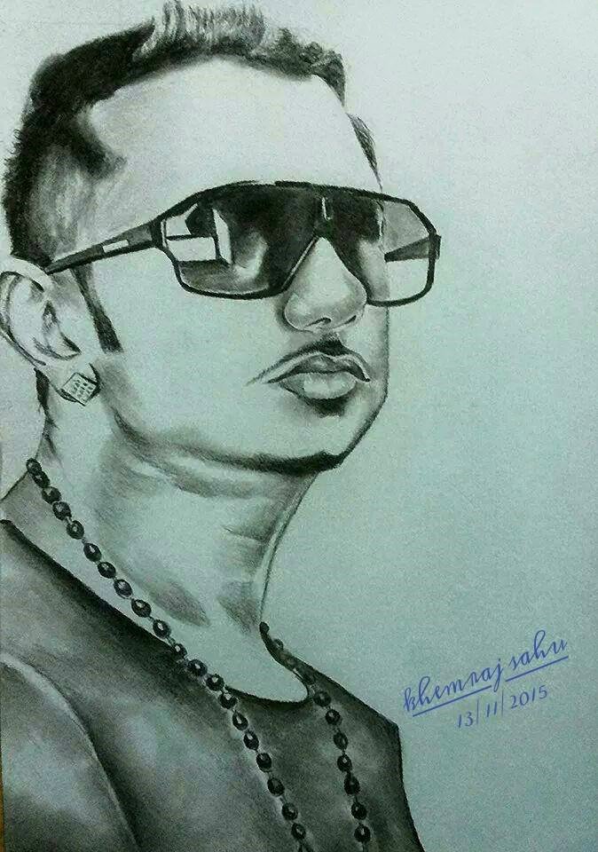 Yo Yo Honey Singh Sketch by Akhil Arya yoyohoneysingh honeysingh sketch  sketching sketches sketchbook sketchoftheday  Instagram