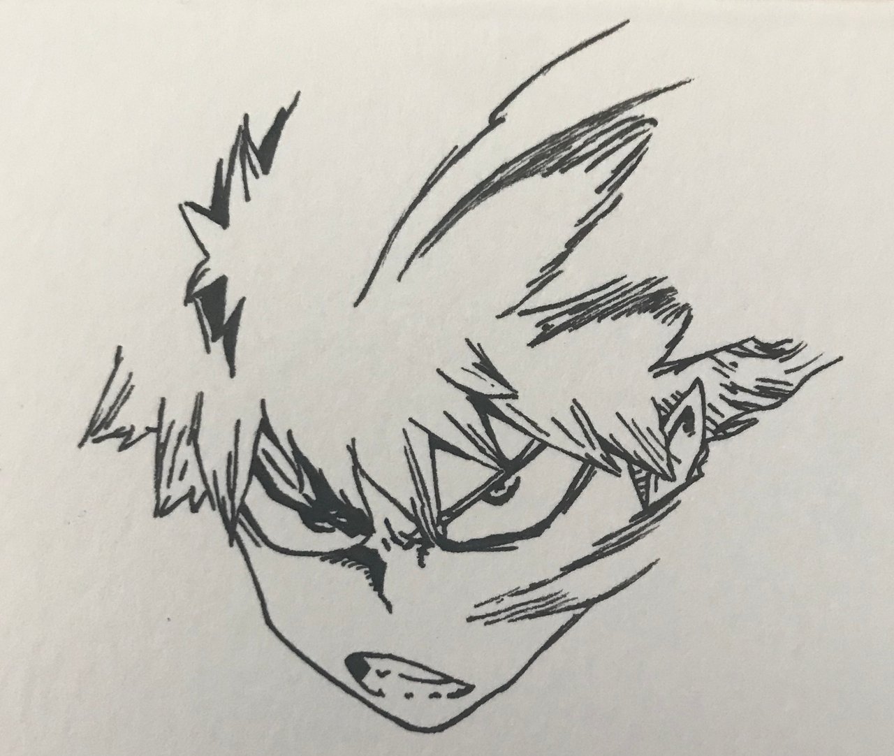 Ink Drawing Katsuki Bakugou | PeakD