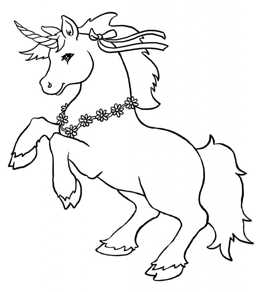 Art Beautiful Outline Unicorn Drawing Design for Kids Stock Vector   Illustration of mane clothes 187527992