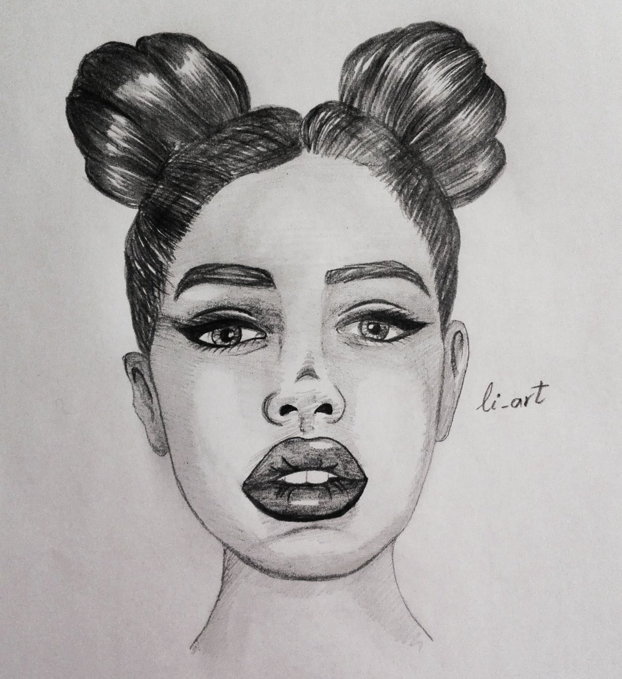 pretty face drawing