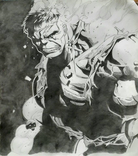  Dibujo de El Increíble Hulk.