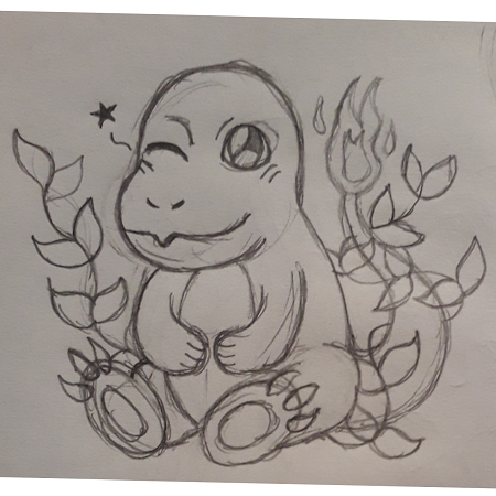 Graphite drawing of Charmander! 🔥🦎 : r/Pokemonart