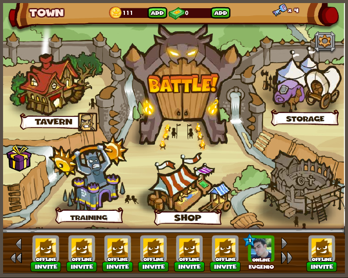 Screenshot of Dungeon Rampage (Browser, 2012) - MobyGames