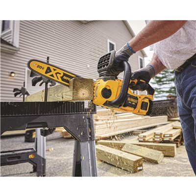 6 DEWALT 20V MAX 12in. Brushless Cordless Battery Powered Chainsaw, Tool Only