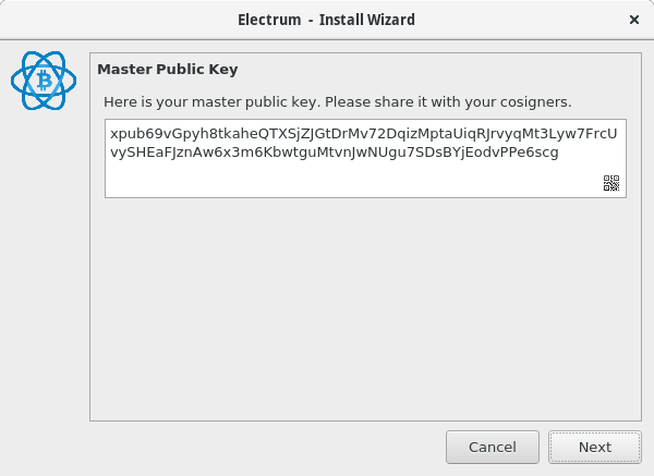 Electrum install wizard, step 9