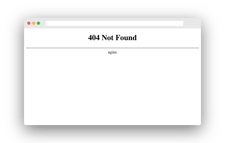 Nginx 404 Page