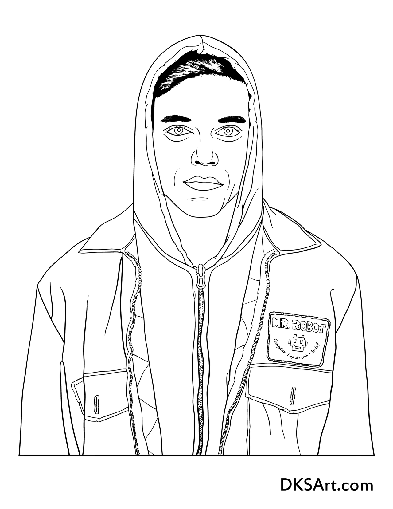 mr robot drawing