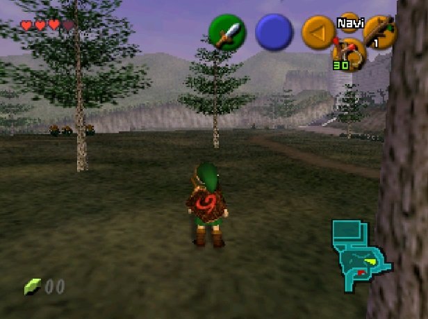 Uncanny liminal spaces of the legend of zelda ocarina of time lost woods  kokiri forest deku tree n64 graphics