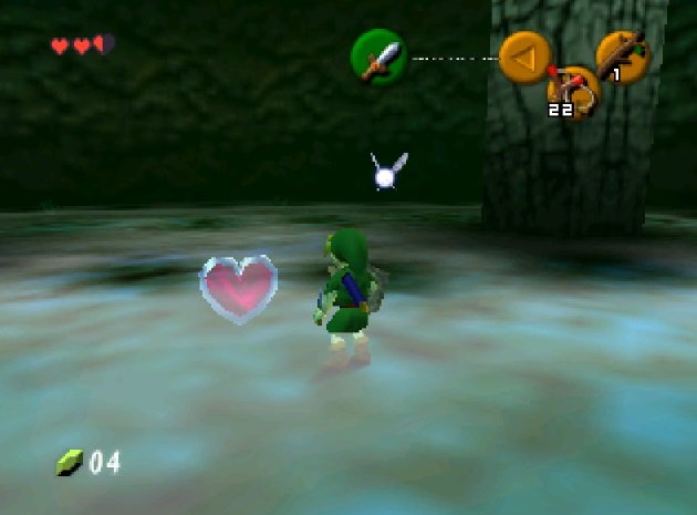 Legend of Zelda: Ocarina of Time 3DS Heart Gameplay 