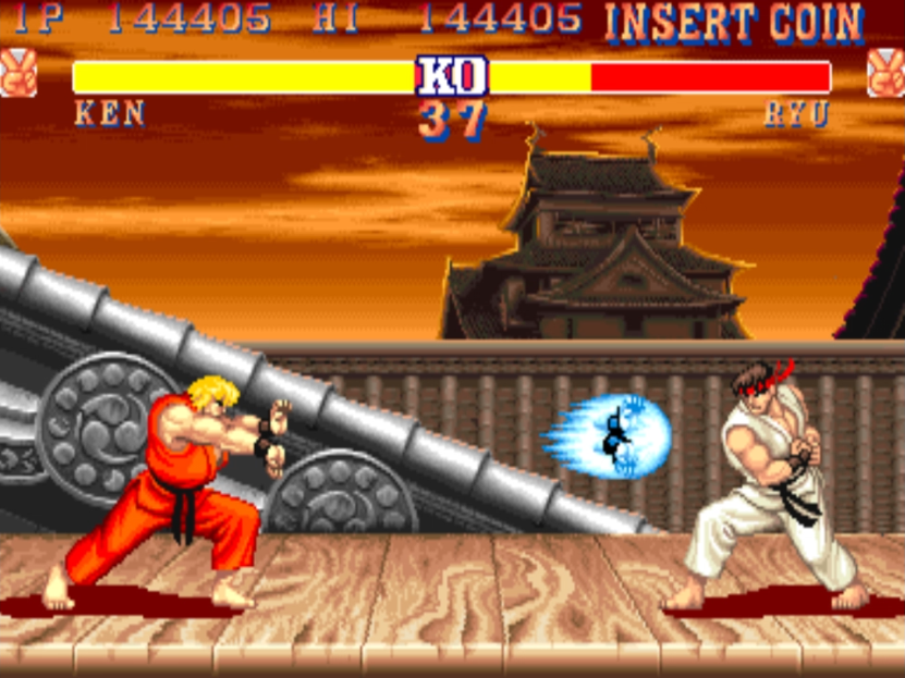 ryu vs ken street fighter 2