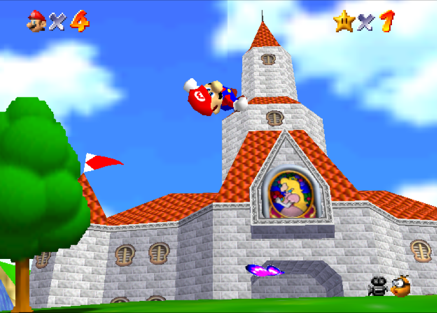 Super Mario 64 (N64) - A genre-defining platformer and classic, the  plumber's first big break into the 3D dimension! [ENG/ESP]