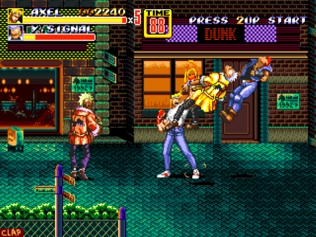 Melhor Jogo de Luta do Mega Drive Gênesis Streets of Rage 