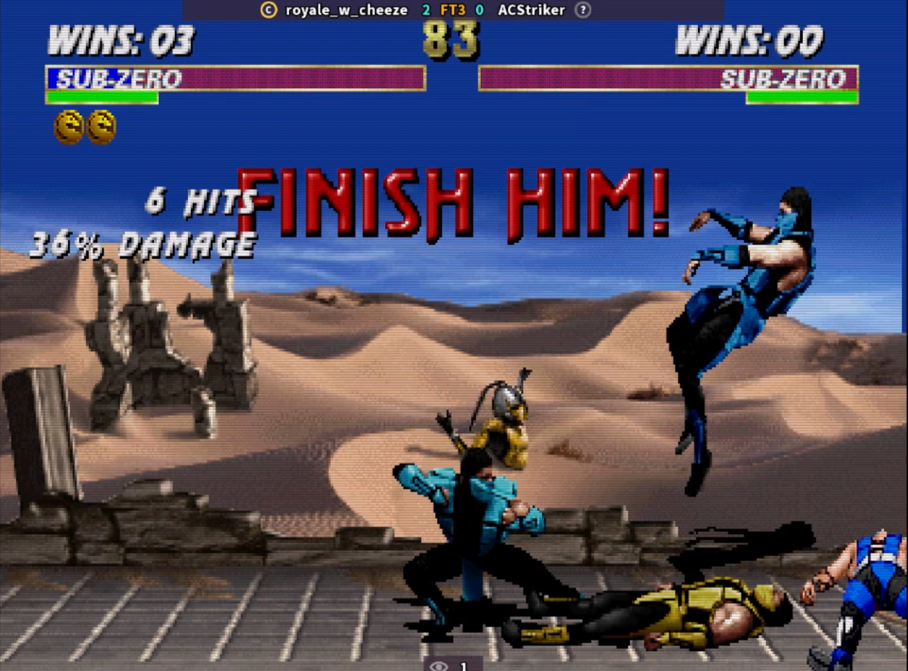 Juega Mortal Kombat Online en PC con Fightcade 2 