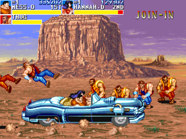 Cadillacs & Dinosaurs (arcade): um clássico da porrada tipo beat 'em up -  Arkade