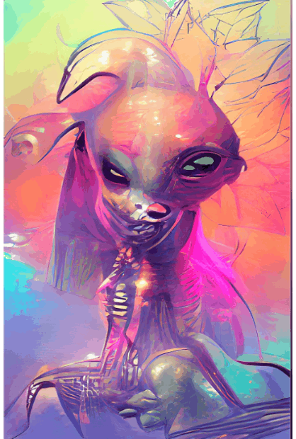 TrinityArt Alien AI Generative Art - Mini Me Alien Armee 30.gif