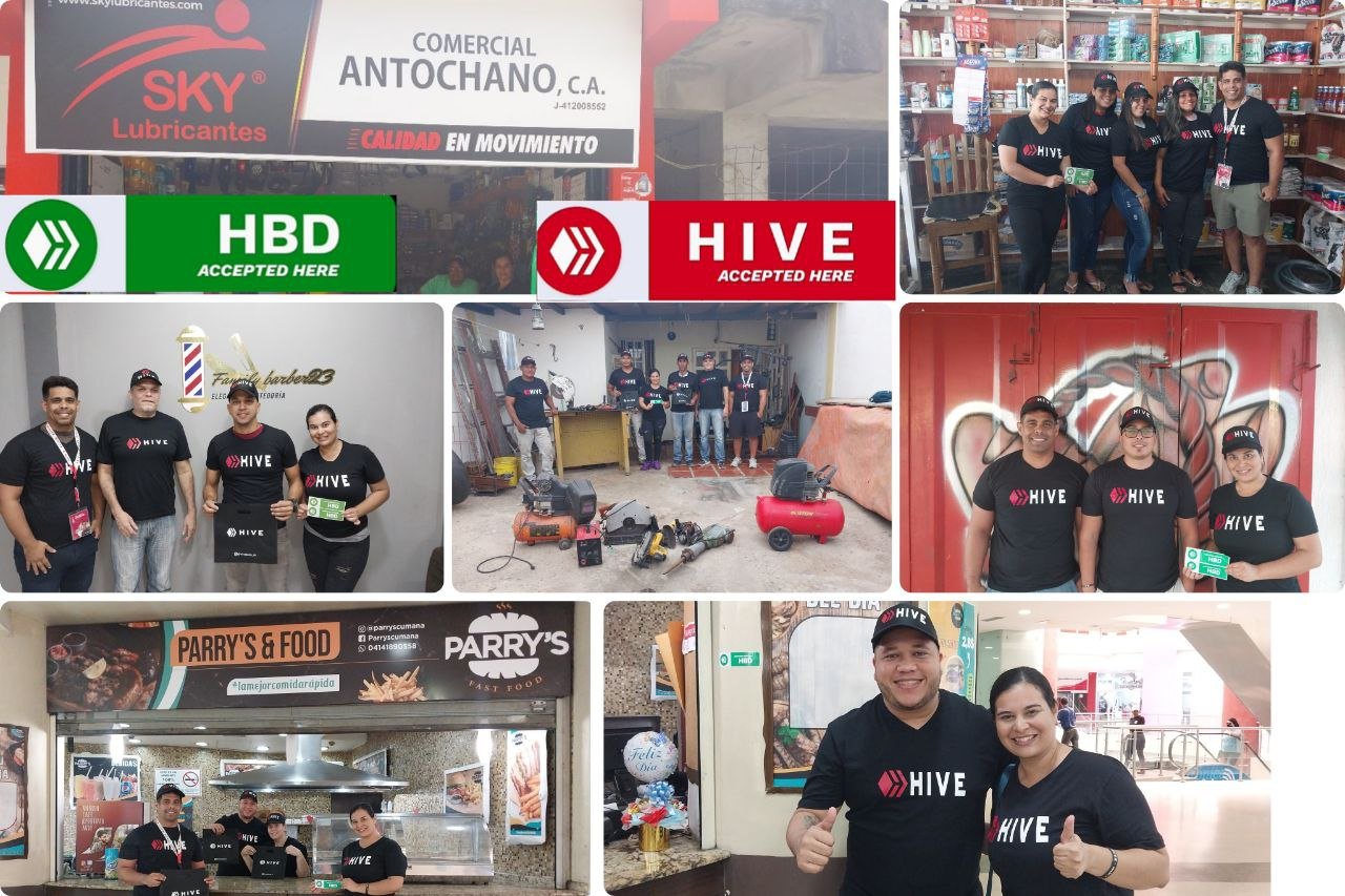 First financial ecosystem based on Hive, in Sucre we added 7 new merchants to the crypto adoption project.