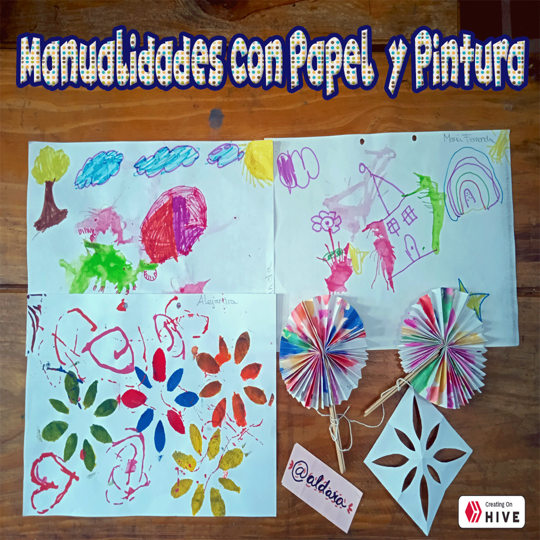 Manualidades con Papel y Pintura para Niños//Paper and Paint Crafts for  Children (ESP-ENG)