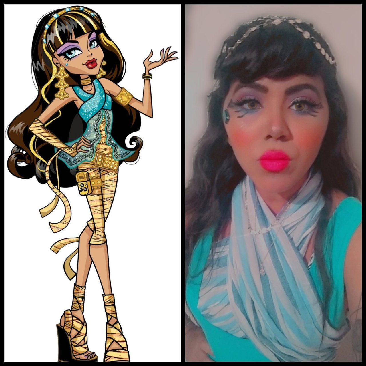 Monster High Cleo de Nile makeup