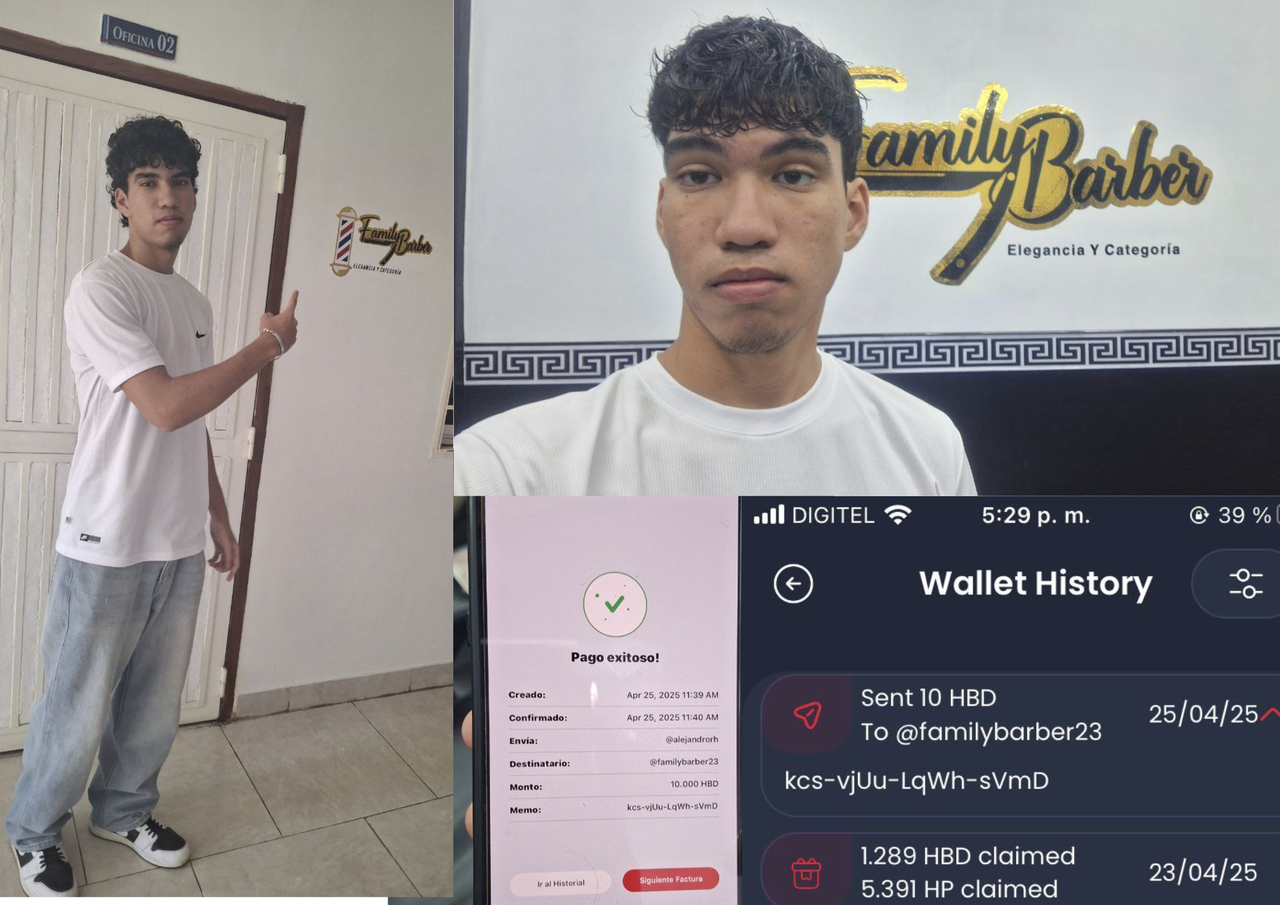A haircut paid for with hbd at familybarber23
