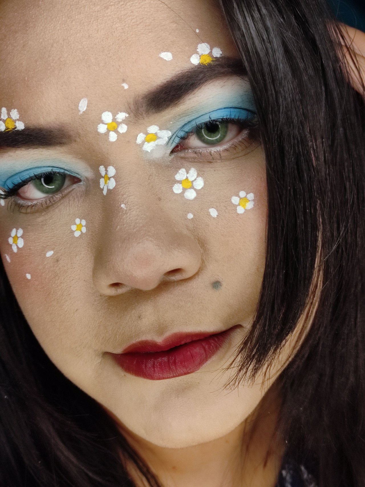 Floral makeup