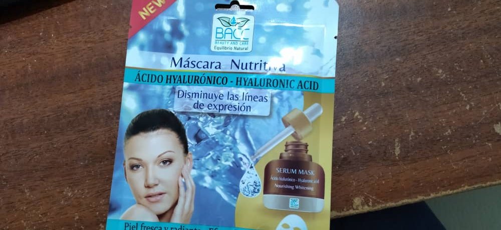 Máscara de Acido Hialurónico – BACC BEAUTY AND CARE