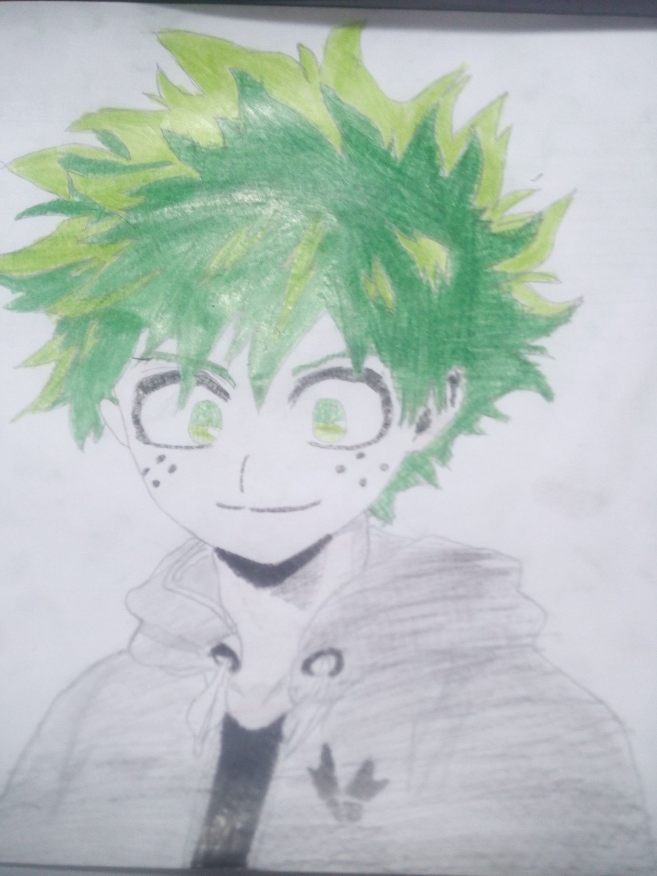 Esp-Eng] TUTORIAL para un dibujo paso a paso de Izuku midoriya *** TUTORIAL  for a step by step drawing of Izuku midoriya | PeakD