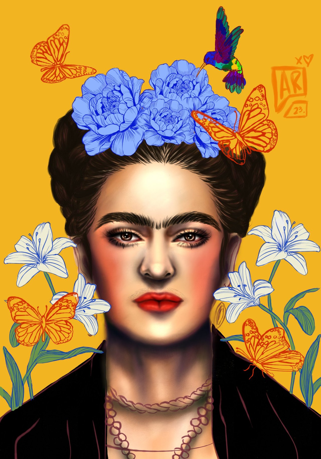 Frida's 'Viva la Vida'. Considering the final painting of…