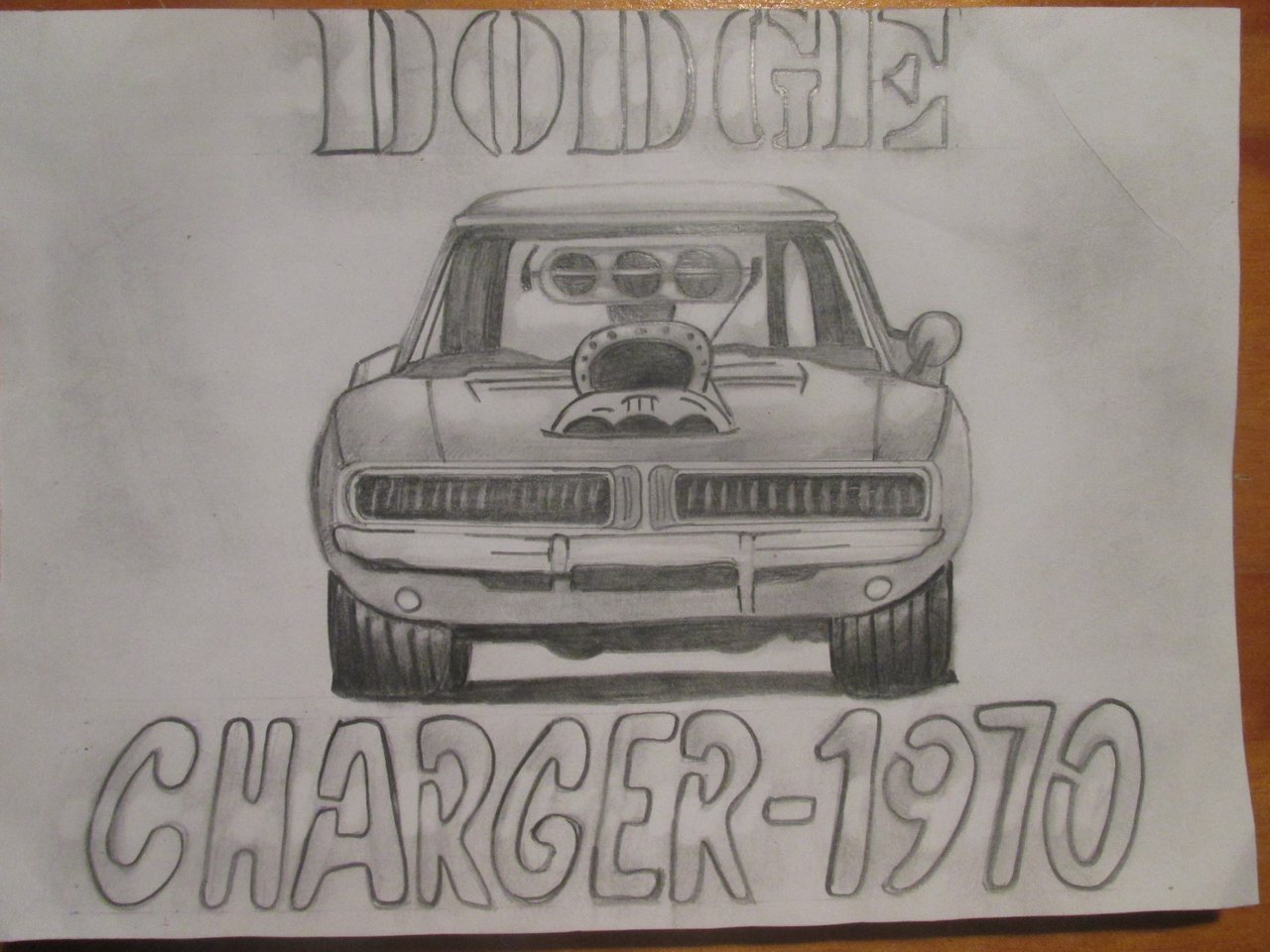 ESP/ENG] Dibujando automóviles - Dodge Charger (1970) / Drawing Cars -  Dodge Charger (1970) | PeakD