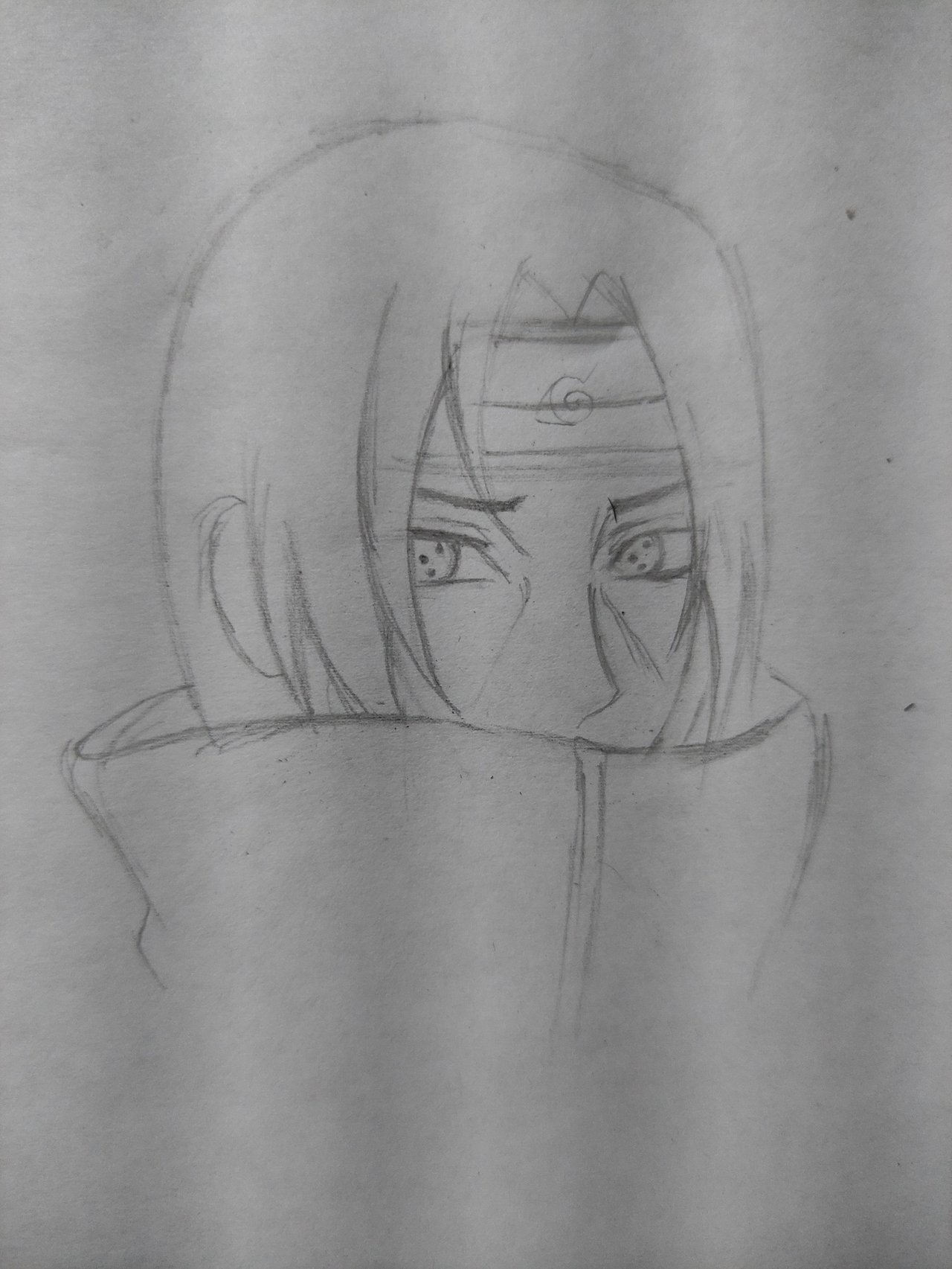 Dibujando A Itachi Uchiha [ ESP/ENG ] — Hive