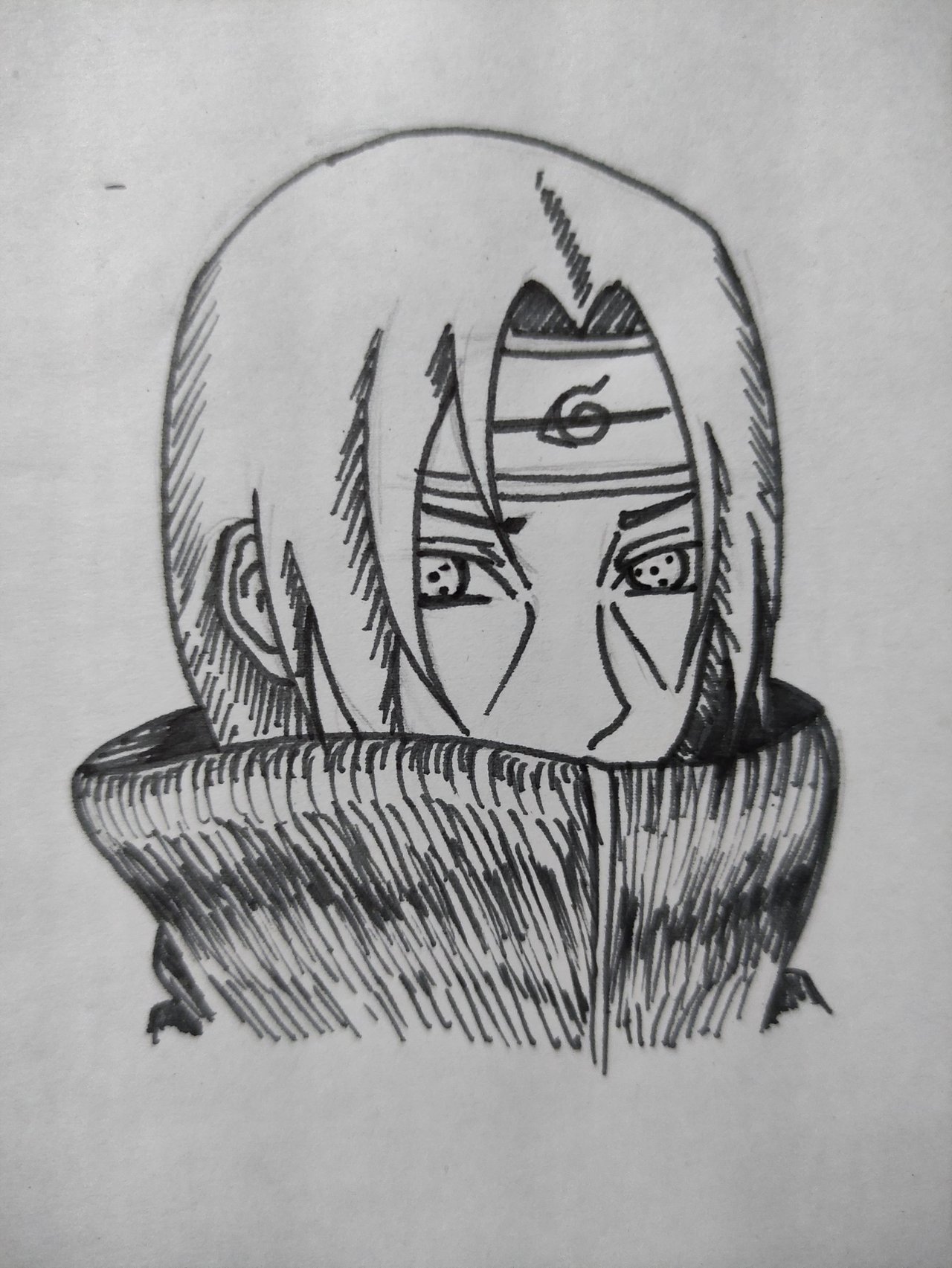 Dibujando A Itachi Uchiha [ ESP/ENG ] — Hive