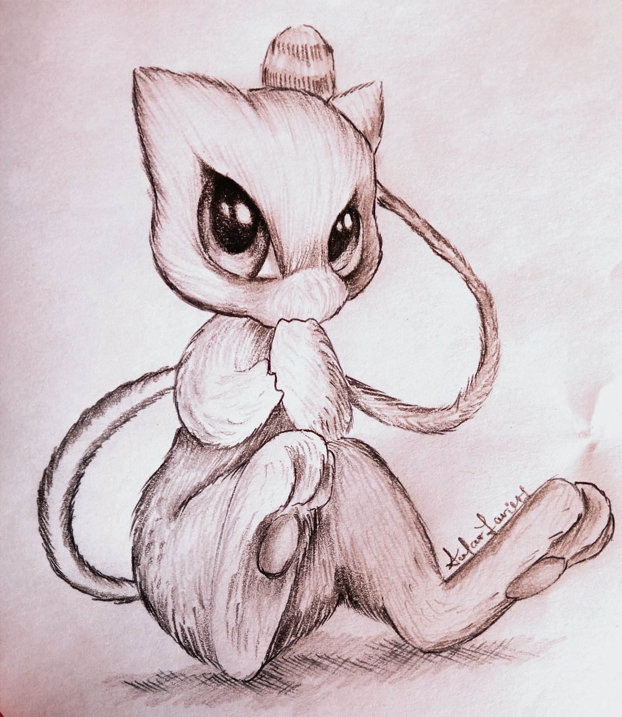 Dibujando a Mew (Pokemon) ⚡🌀⚡ ESP - ENG