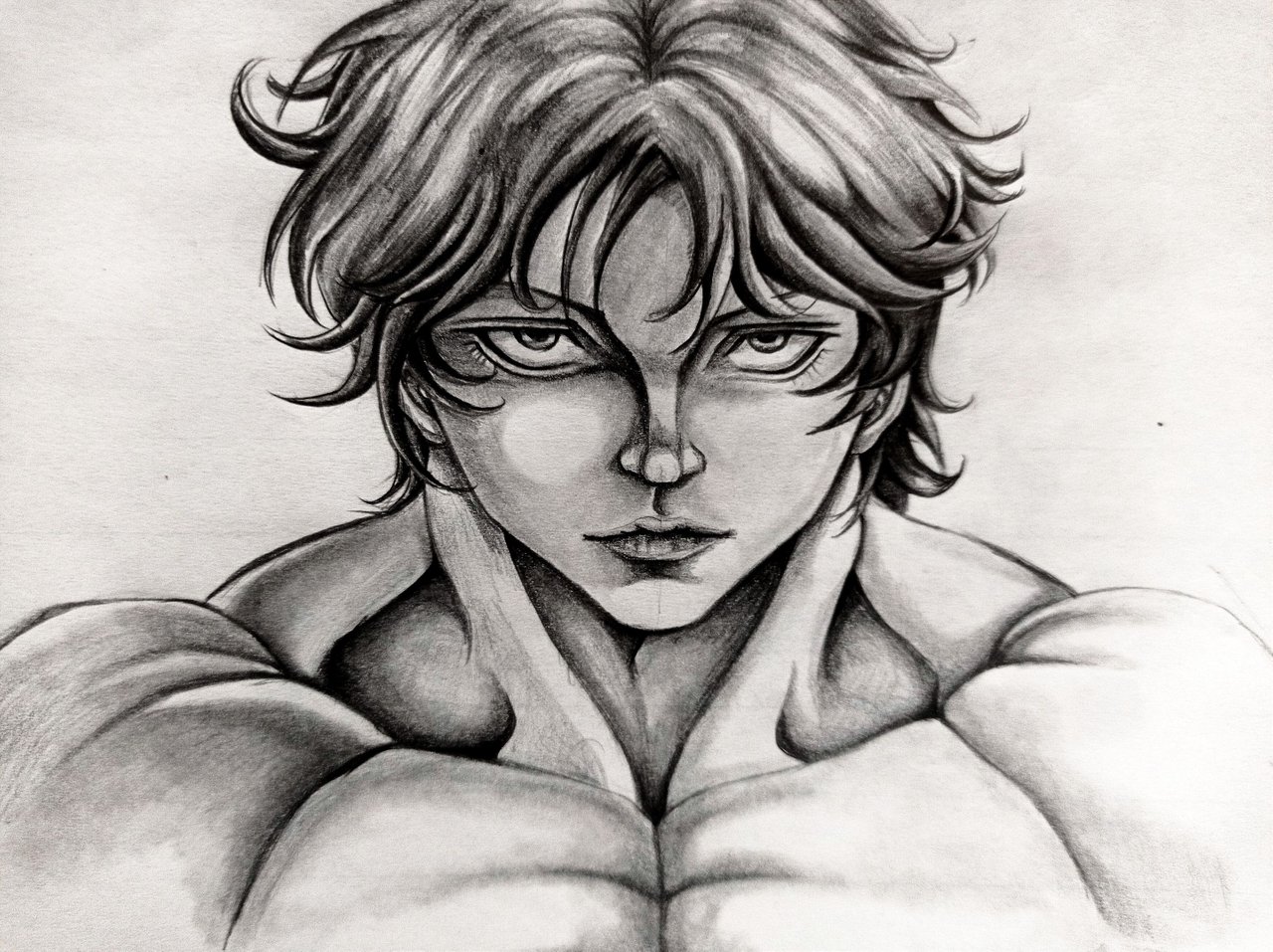 ESP-ENG] Haciendo un dibujo de Baki Hanma el luchador 👊 Making a drawing  of Baki Hanma the grappler | PeakD