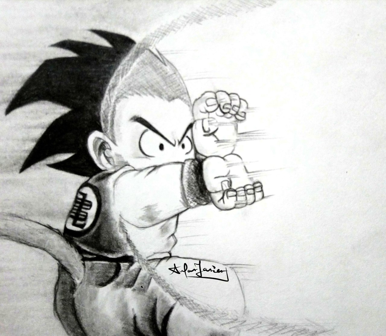 ENG-ESP]Dibujando a Goku con su técnica mas poderosa ???? Drawing Goku with  his most powerful technique | PeakD