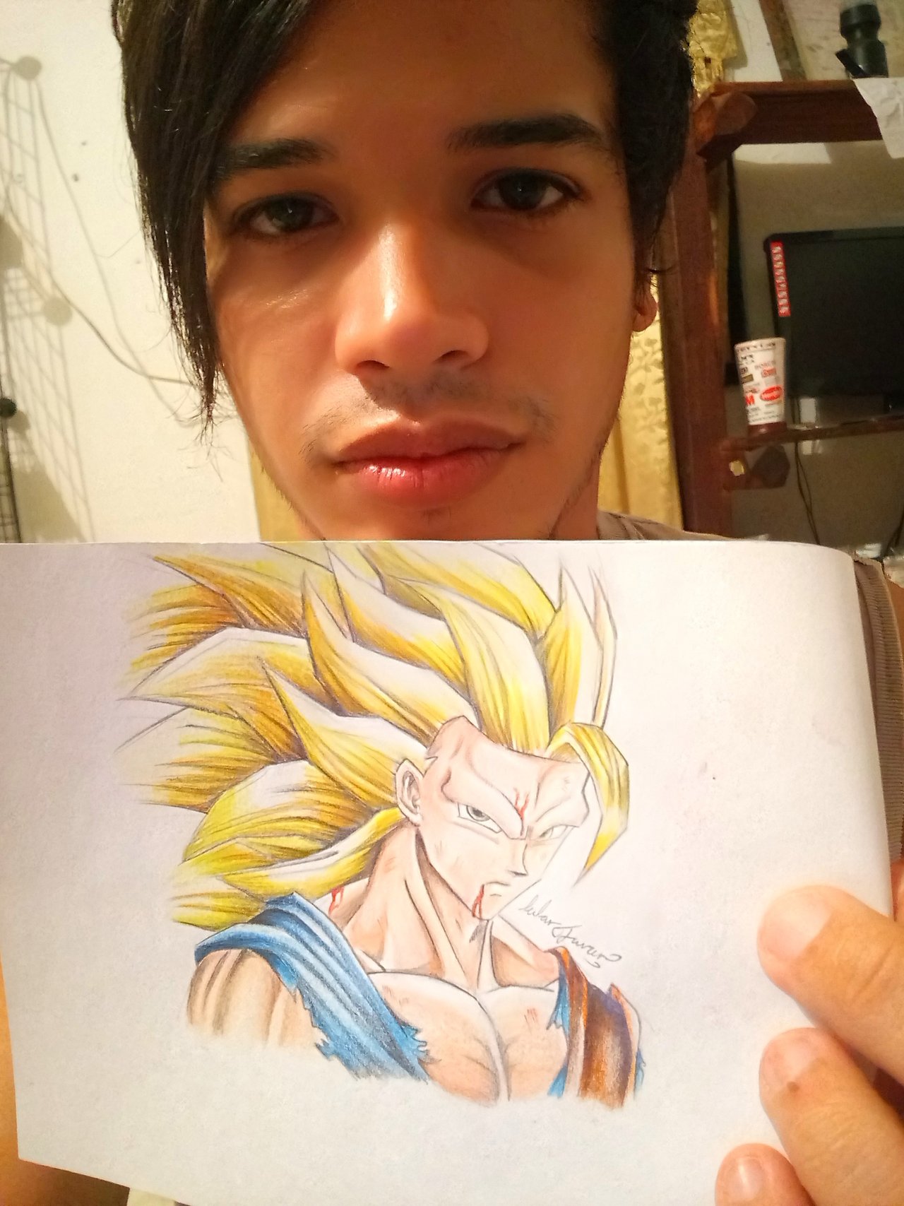 Goku. Super Sayajin. Drawing  Goku dibujo a lapiz, Dibujo de goku,  Personajes de dragon ball