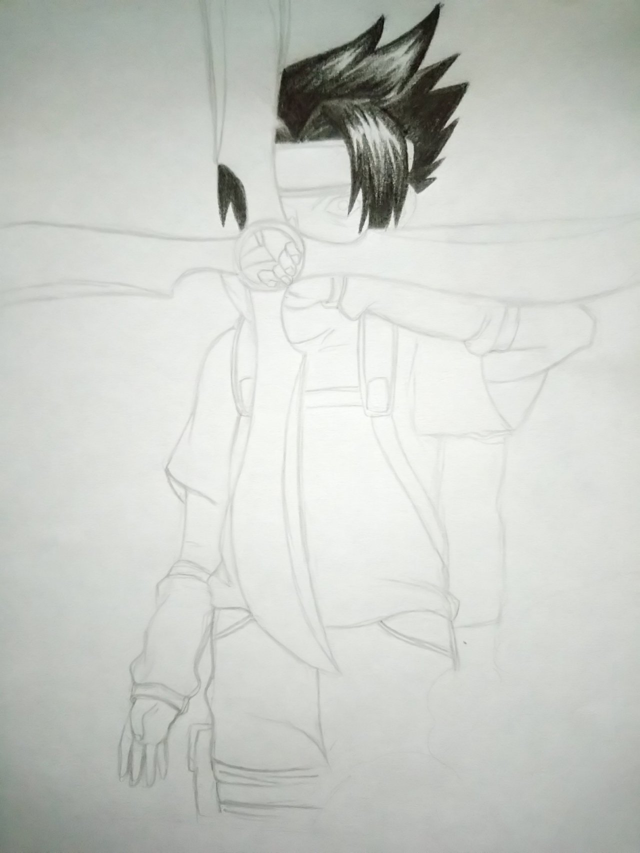 ESP-ENG] Dibujando a Sasuke Uchiha (Naruto) 🦅 Drawing Sasuke Uchiha  (Naruto) | PeakD