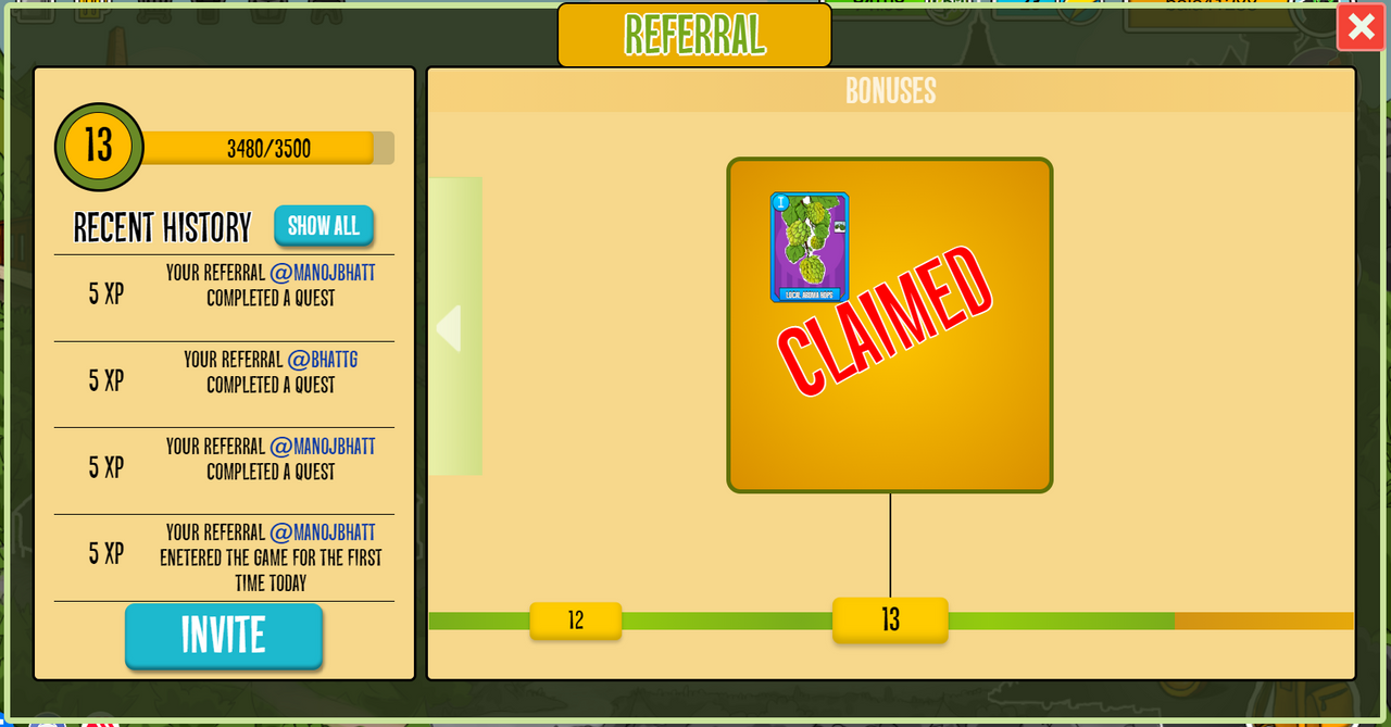 Cryptobrewmaster - I have completed claiming all the referral bonus | PeakD