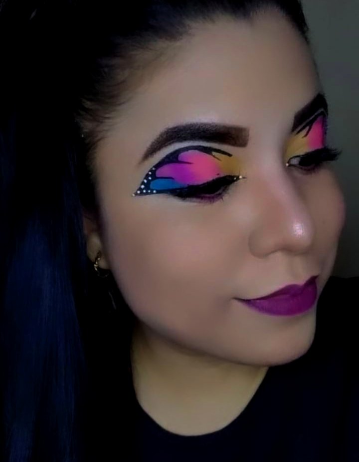  PASO A PASO MAQUILLAJE DE MARIPOSA     STEP BY STEP BUTTERFLY MAKEUP