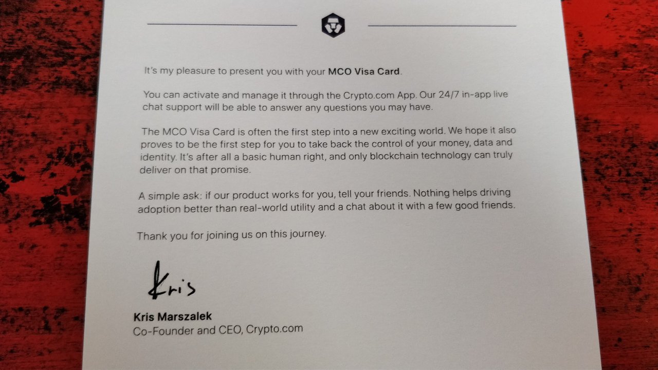 MCO Visa Card (Bridging Crypto and Fiat) | PeakD
