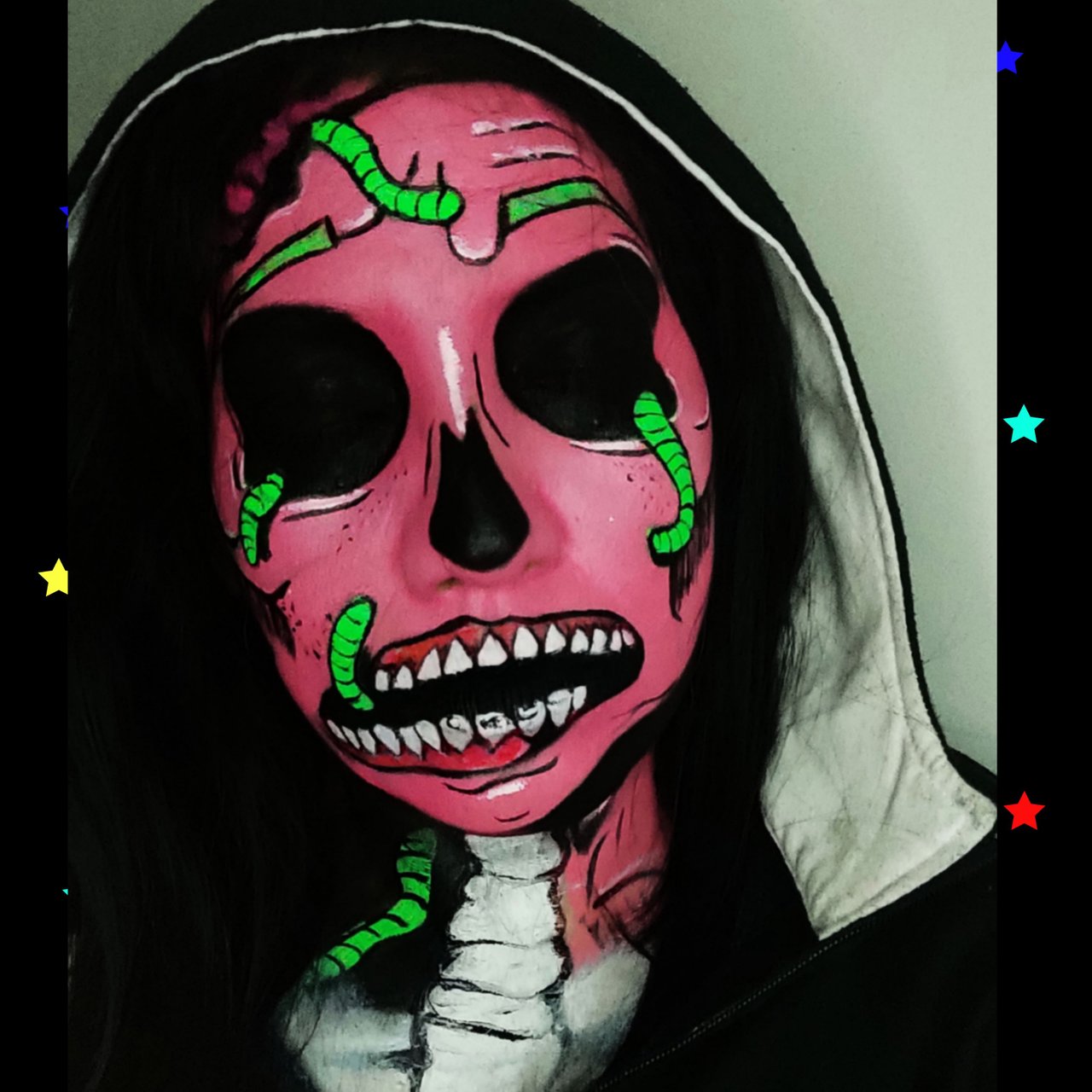 Maquillaje Artístico Inspirado en Zombie Pop Art.// Makeup art inspired by zombie  pop art.??️ | PeakD